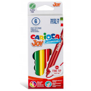 Μαρκαδόροι Carioca Joy, superwashable, 6 χρώματα