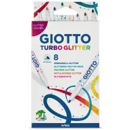 Μαρκαδόροι Giotto Turbo Glitter 8 Χρώματα