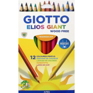 Ξυλομπογιές Giotto Elios Giant 12 χρώματα