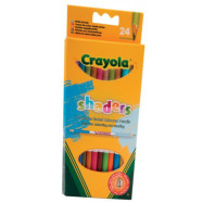 Ξυλομπογιές διπλής όψης Crayola Shaders 24 χρώματα