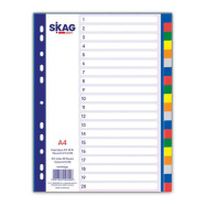 Ευρετήριο κλασέρ 1-20 Skag χρωματιστό