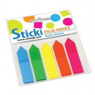 Σελιδοδείκτες Sticki Film βέλος 43x12mm 5 χρώματα