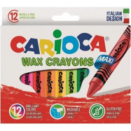 Κηρομπογιές Carioca Wax Crayons Maxi 12τεμ.