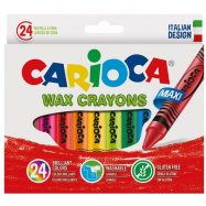 Κηρομπογιές Carioca Wax Crayons Maxi 24τεμ.