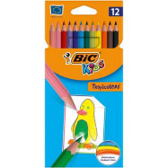 Ξυλοχρώματα BIC Tropicolors, 12 Χρώματα