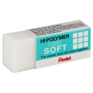 Γόμα Pentel Hi-Polymer soft λευκή ZES05