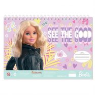 Μπλοκ ζωγραφικής Barbie 40φ. με αυτοκόλλητα και στένσιλ
