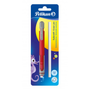 Γόμα σε στυλό με ανταλλακτικό Pelikan κόκκινο