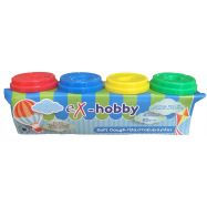 Πλαστοζυμαράκια eX-HOBBY 4 χρωμ. x 60gr