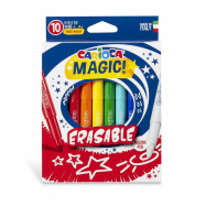 Carioca Magic Erasable Μαγικοί Μαρκαδόροι Ζωγραφικής σε 10 Χρώματα