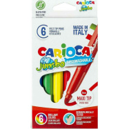 Μαρκαδόροι Carioca Jumbo Superwashable 6 χρώματα