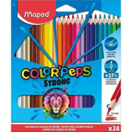 Ξυλοχρώματα Maped Color Peps Strong 24 χρώματα